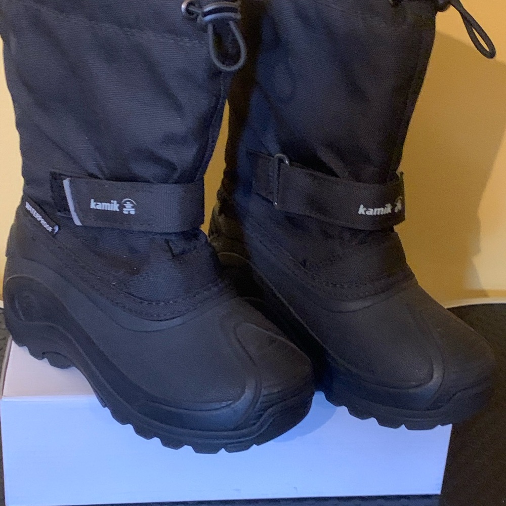 Kamik Kids 11 Waterproof Black Snow Boots